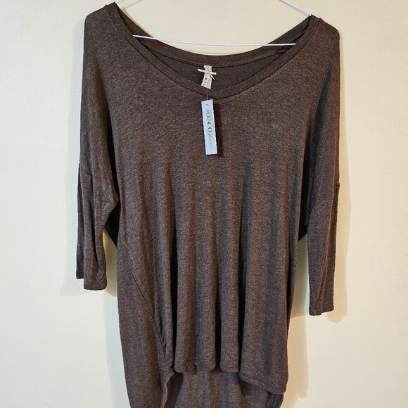 Jo & Co Women's Casual V-Neck Short Sleeve Tunic Top - Size L - Picture 1 of 7